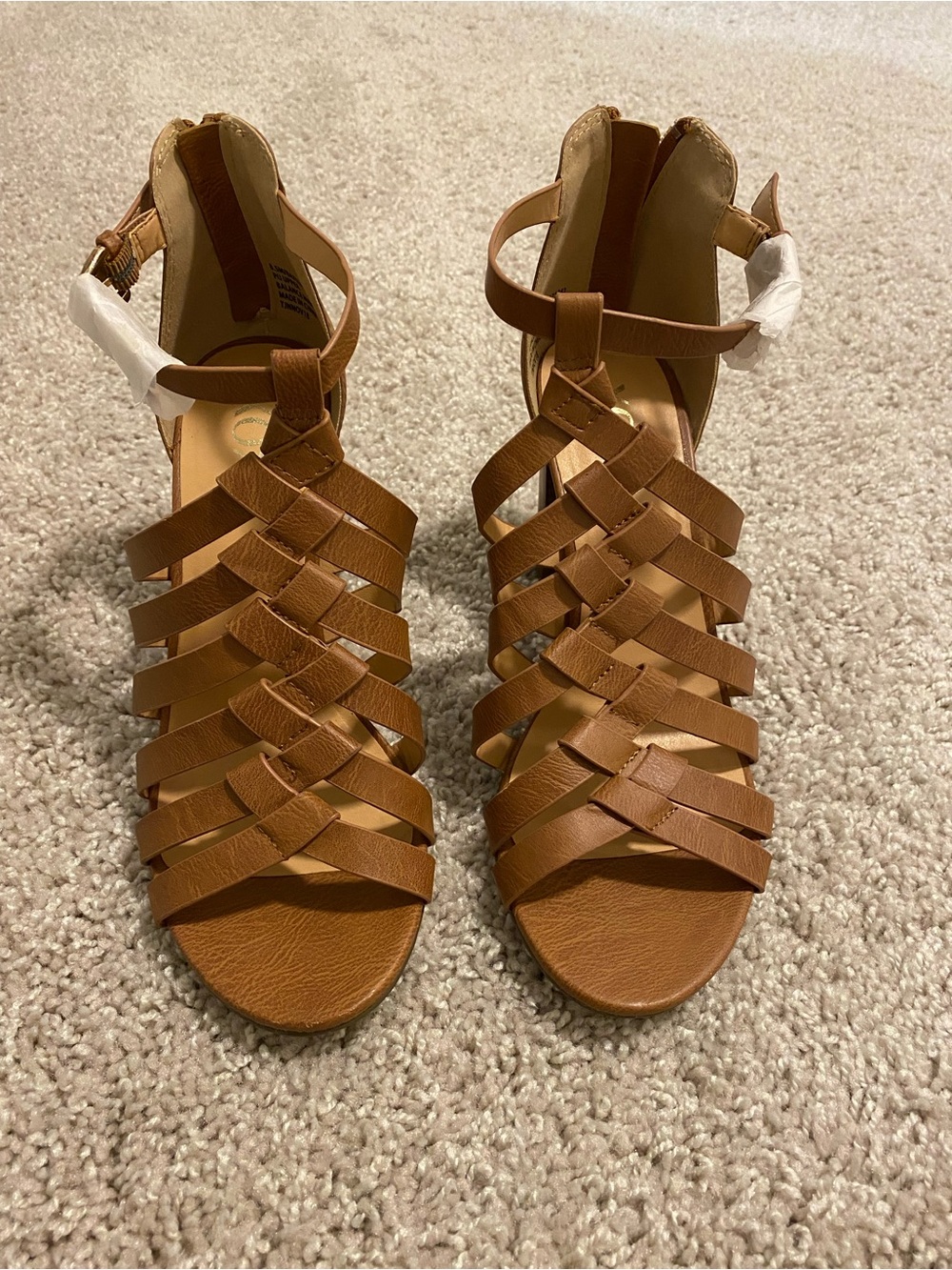 Oxo Tan Multi-Strap Gladiator Sandals